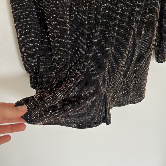 Black and gold holiday romper - Picture 5 of 5